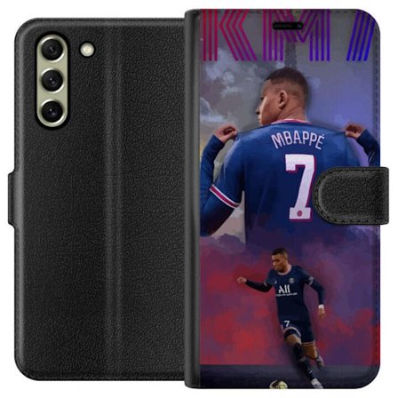 Samsung Galaxy S21 FE 5G Lommeboketui MAP Fotboll Design Grafiskt Mönster Modern Sportmotiv