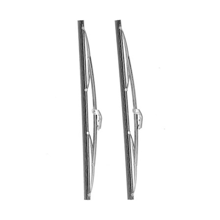 12 tum/30,48 cm Vindrutetorkarblad Fram Rostfritt Stål Polerat Silver Universal Kompatibel med Bil-WELLNGS