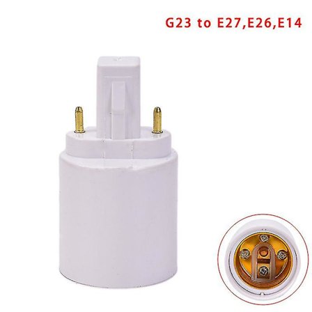 G23 til E27 E26 Sockeladapter LED Halogen Pære Lampe Adapter Holder Konverter