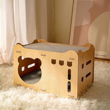 Wood Cat House Cat Nest Cat Catch Board