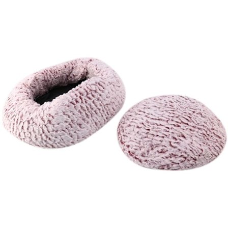 Husdjursbädd för plyschidéer Hundbädd Bekväm rund hundkoja Chihuahua hundkorg Husdjursbädd Röd