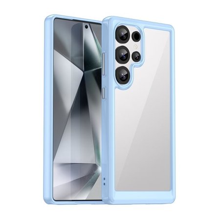 Outer Space-etui med geleramme til Samsung Galaxy S25 Ultra - Blå