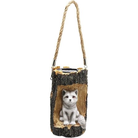 Ornamentkroker med perler Dyresolcellelysekroner Hengende dekorasjonslys Hengende tre Led Stubbe Hjemmedekor Par Ornament Første jul