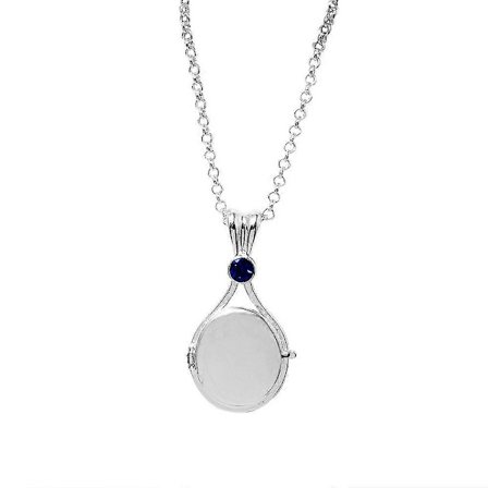 H2o halskjede Sjøjungfrusnegle åpningsbart og lukkbart anheng tilbehør Gave Dame blå