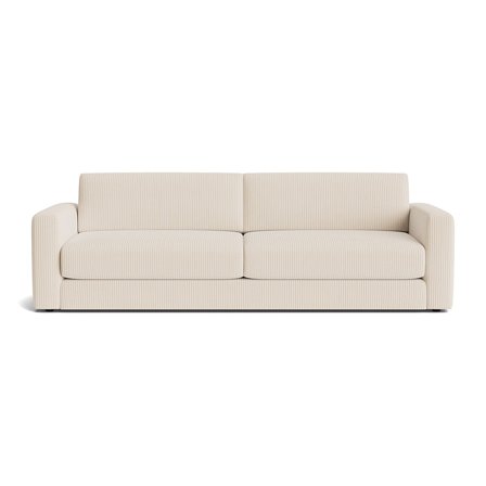 Moss 3 personers sofa - Lincoln Beige - 252x94x78 - Sofa, 3 personers sofa