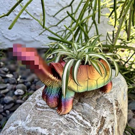 3D Rolig Sköldpadds Planter Succulent Kruka För Inomhusväxter, Sköldpadds Planter Djur Planter, Kreativ Blomkruka Succulent Planter Gag Present För 