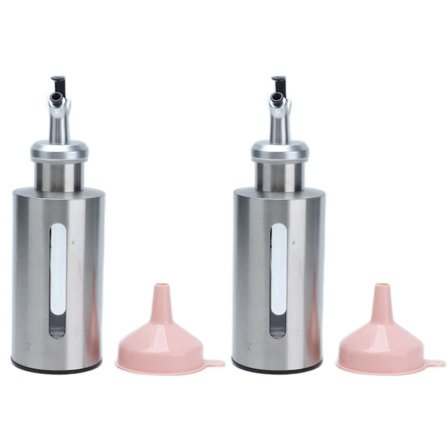 Oliedispenserflaske i rustfrit stål 190ML Nem genopfyldning og rengøring Moderne design til olivenolie og eddike