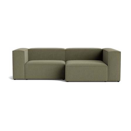 Lissabon Chaiselong Sofa, Højrevendt, Slidstærk - Nordic Grøn - 260x130x72cm - Kvalitetsstof, Flere Lag Skum, Krydsfiner Ramme - Chaiselong Sofa