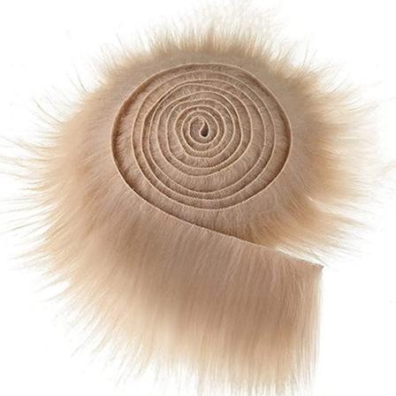 9x150 cm Faux Band Tejper Gör-det-själv-kläder Sy Fluffy Trimming S Khaki 9cm*150cm Khaki 9cm*150cm