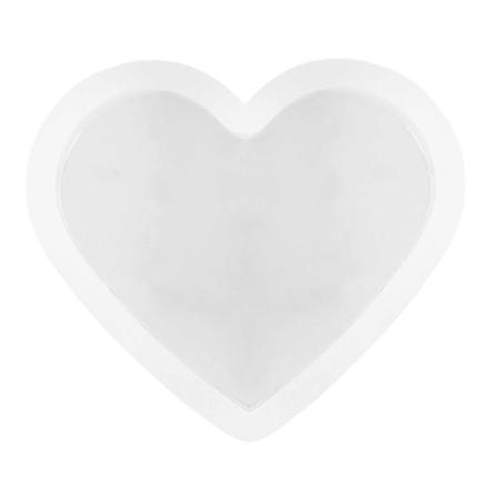 Kristallihartsi Muotti Rakkaus Sydän Aluslasin Valaminen Silikonimuotti DIY-Töitä Muotti Valkoinen 19X13CM White 19X13CM
