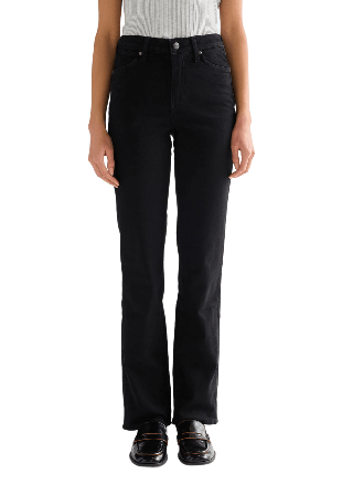 Wrangler Straight Jeans Dam Svart W28/L32