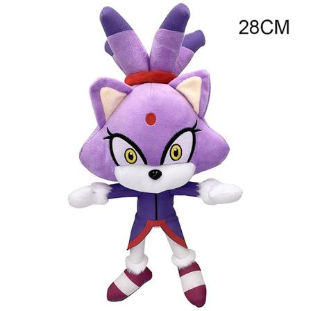 Mjuk Plysch Figurleksaker Seriefigur Myskudde För Purple 28cm
