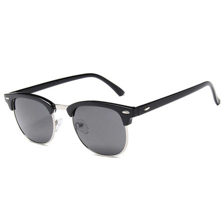 Black Clubmaster solbriller Black Glass + Senile ledning