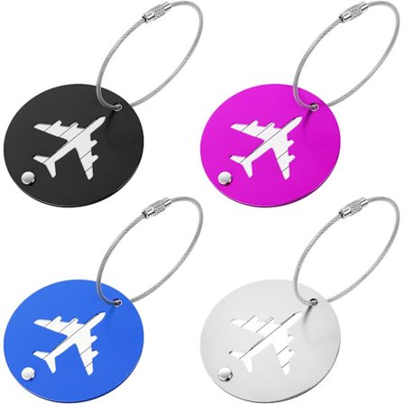 Bagagemærker, 4 stk. bagagemærker til kufferter, aluminiumsrejsetasker, bagagemærker rejsetilbehør til kuffert