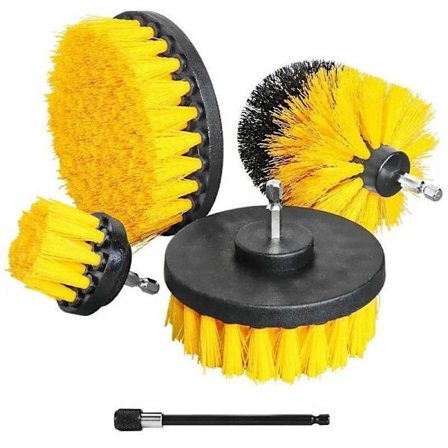 Børstesett for drill og skrutrekker, 5 deler Hard Brush