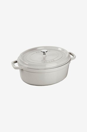 Staub - Gryde La Cocotte oval 37 cm, 8 l - Grå - Gryder & kasseroller - Fra Homeroom