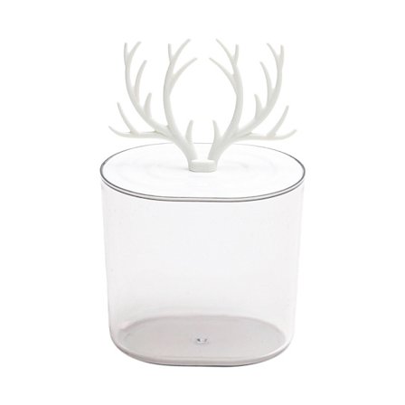 Bomullsförvaringsburkar, 2 Behållare För Bomullspinnar, Transparent Bomull