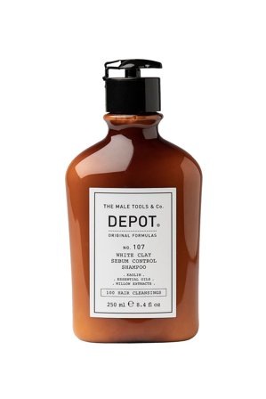 DEPOT White Clay Sebum Control Shampoo No. 107 250 ml, Hår, Shampoo, Hårshampoo