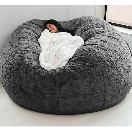 Lazy Sofa Bean Bag konstgjord päls Bean Bag (endast bönor)