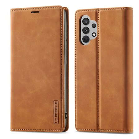 LC.IMEEKE Samsung Galaxy A32 4G Wallet Cover - Brown