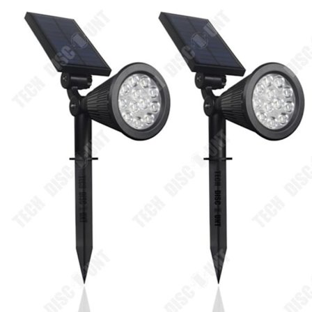 Solarlampa - TD - 4LED - Trädgård - Pluggbar - IP44 - 6-12 timmar belysning