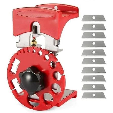 Håndholdt Kobbertråd Afstripper, Universal Tråd Afstrippningsværktøj Manuel Afstrippningsmaskine Combo Med 10 Blade, Bærbar Kabeltråd Afstripper red 