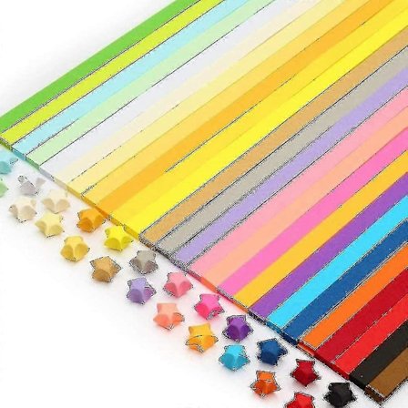1030 Ark Origami Stjerne Papir Pakke DIY Papir - 27 Farger For DIY Og Dekorering