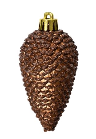 Kaemingk Ornamenter Kongler Espresso H8_6stk