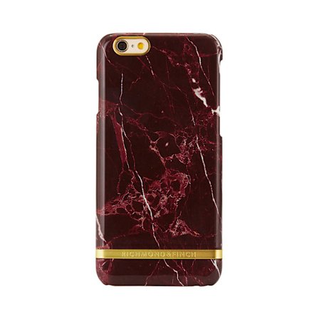 Richmond & Finch skal till iPhone 6 Plus / 6s Plus - Red Marble