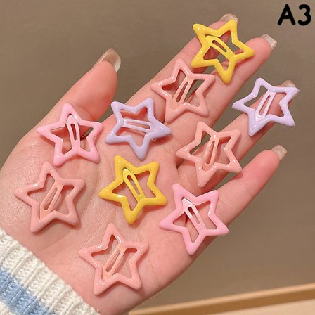 10 kpl / set e Colorful Star Pentagram Y2k Fashion Five-Pointed St