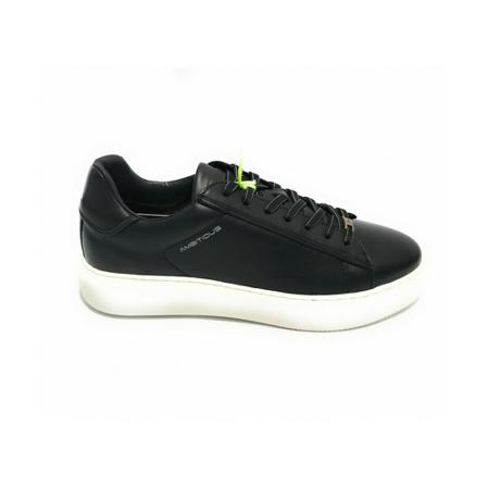 Ambitious Scarpa U22am12 leather sneakers , Zwart , Heren , Maat: 40 EU
