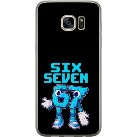 Kompatibelt Mobilskal till Samsung Galaxy S7 edge Pixel Number Duo