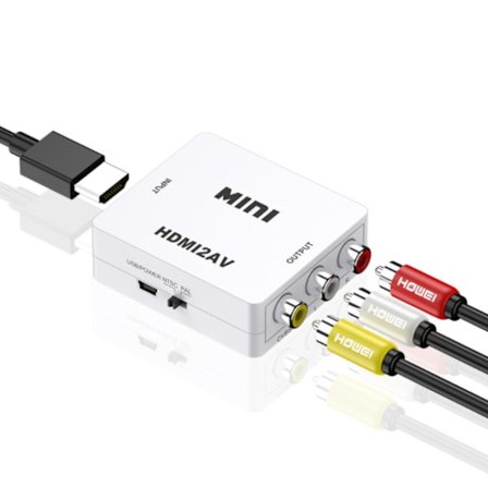 Mini AV till HDMI-videokonverter HDMI-box 1080P AV2HDMI RCA AV HDMI Cv