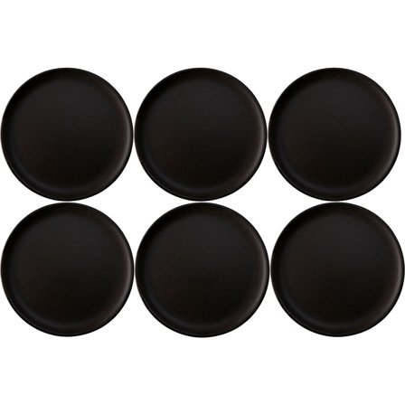 Aida RAW desserttallerken, titanium black, 6 stk. | KitchenOne