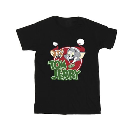 Tom And Jerry Herr Julhatt Logotyp T-shirt 3XL Svart