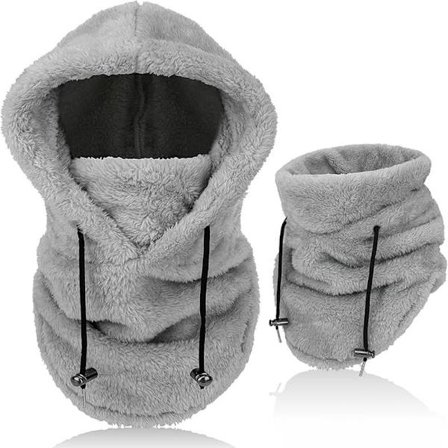 Talvi Terminen Arktinen Sametti Balaclava Miehille Naisille, Monitoiminen Tuulenpitävä Lämmin Hiihtomaski Kasvosuoja Kaulalämmittimellä-FD-