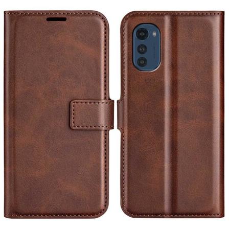 Motorola Moto E32 4g Bookstyle Magnetic Flip Fodral - Brun Brun