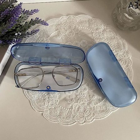 Transparent Glasögonfodral Enkelt Lätt Solglasögonfodral Neutral[YJD]