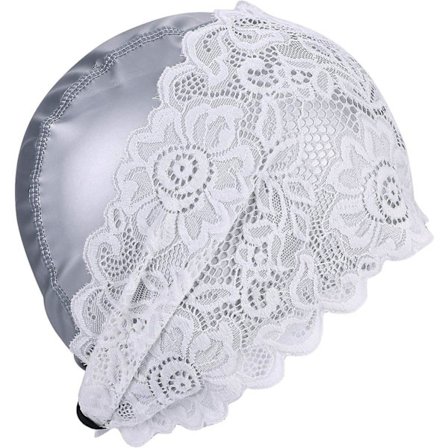 Kvinnor Flickor Spets Cap Flexibelt långt hår Lockigt hår Cap Pu Elastisk Cap Cap