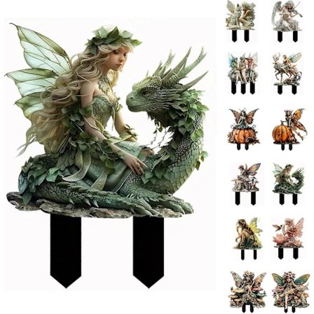 Bohemisk Fe-Blomkruka Dekoration, 2D Fe-Trädgårdsplanteringstillbehör, Fe-Trädgårdsfigurer för Krukväxter och Trädgård Gräsmatta Dekor