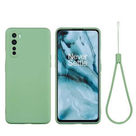Matte Liquid silikone cover til OnePlus Nord - Grøn