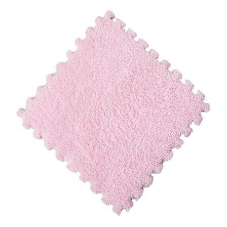 Mjuk Fluffig Varm Plysch Golvmatta, Lätt att Montera Halkfri Pusselmatta med Multifunktionell Användning, Perfekt för Lekmatta för Barn, Krypmatta