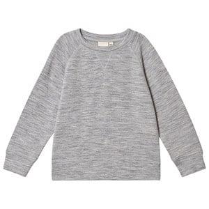 Kuling Gray Melange Merino Sweatshirt 98/104 cm - Jumpers and knitwear - 98/104 cm - Grey