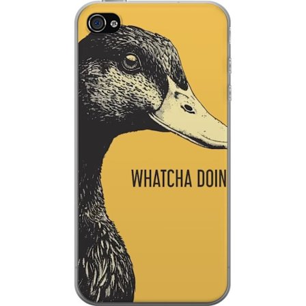 Yhteensopiva Puhelinkuori Apple Apple iPhone 4s Kiinnostunut Ankka