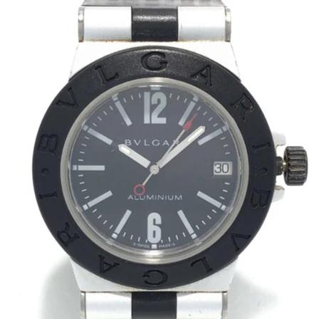 Bvlgari Vintage Pre-owned Stainless Steel watches , Zwart , Heren , Maat: ONE Size Vintage Horloges