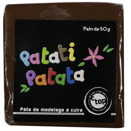 Pasta polymer att modellera Patati Patata Brun 50 g