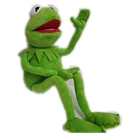 23" Mupparna Kermit Frog Plyschleksaker Tecknad Mjukdocka Groda Anime Ka