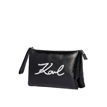 Karl Lagerfeld, Double pouch Zwart, Dames, Maat:ONE Size