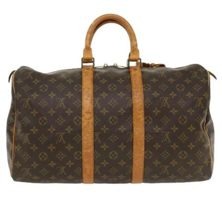 Louis Vuitton Vintage, Pre-owned Canvas travel-bags Bruin, Dames, Maat:ONE Size,leather