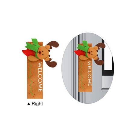Jule stof køleskab håndtag handsker dørhåndtag handsker mikrobølgeovn dobbeltdørs køleskab beskyttelsescover